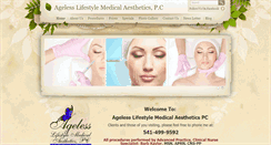 Desktop Screenshot of agelesslifestyleaesthetics.com